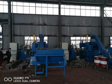 Horizontal Automatic Scrap Briquette Press for Steel Chips