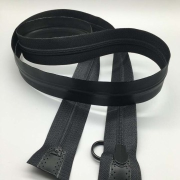 Slap-up 2 cách dây kéo nylon màu đen cho quần áo