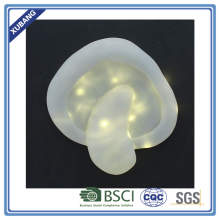 Polyresin wall art plaque with battery box for wall decor