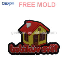 House shape 3d pvc flexible magnet