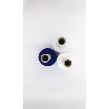 Rouleau de film étirable translucide de couleur bleue