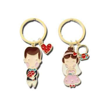 Couple Gift Bride Groom Sweet Heart Love Keychain