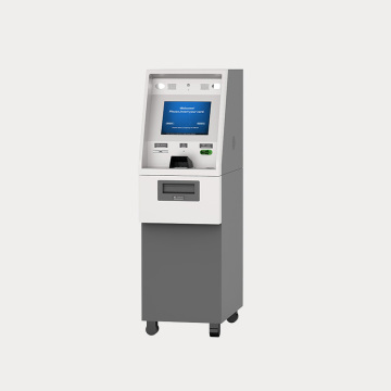Anty-zamieszek przez ATM ATM w celu zapłaty rachunku gazowego