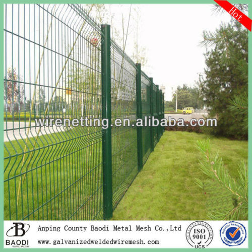 boundary plastic welded twin wire panel fencing