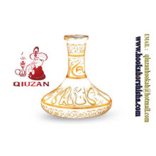 Große Größen Marmor Shisha Wasserpfeife Glasflasche Vase