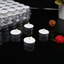 White Religious Praying Mini Tealight Candle