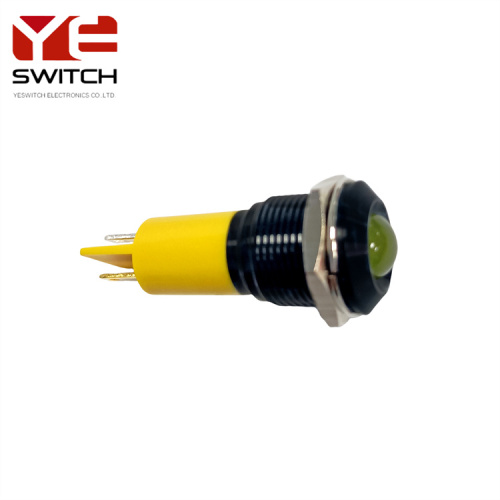 YESWITCH 16mm IP67 Yellow LED Signal Indicator Signaling