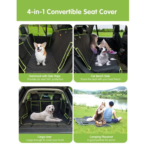 100% Waterproof Scratchproof Dog Car Seat Cover