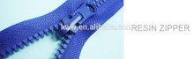 derlin zippers Moulded plastic zipper resin zipper