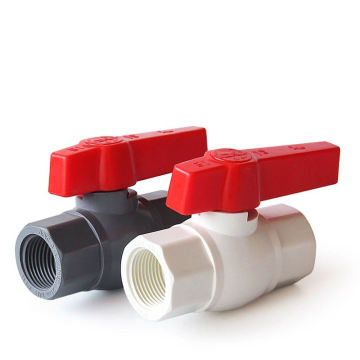 Red Handle Threaded Octagonal Ball Valve