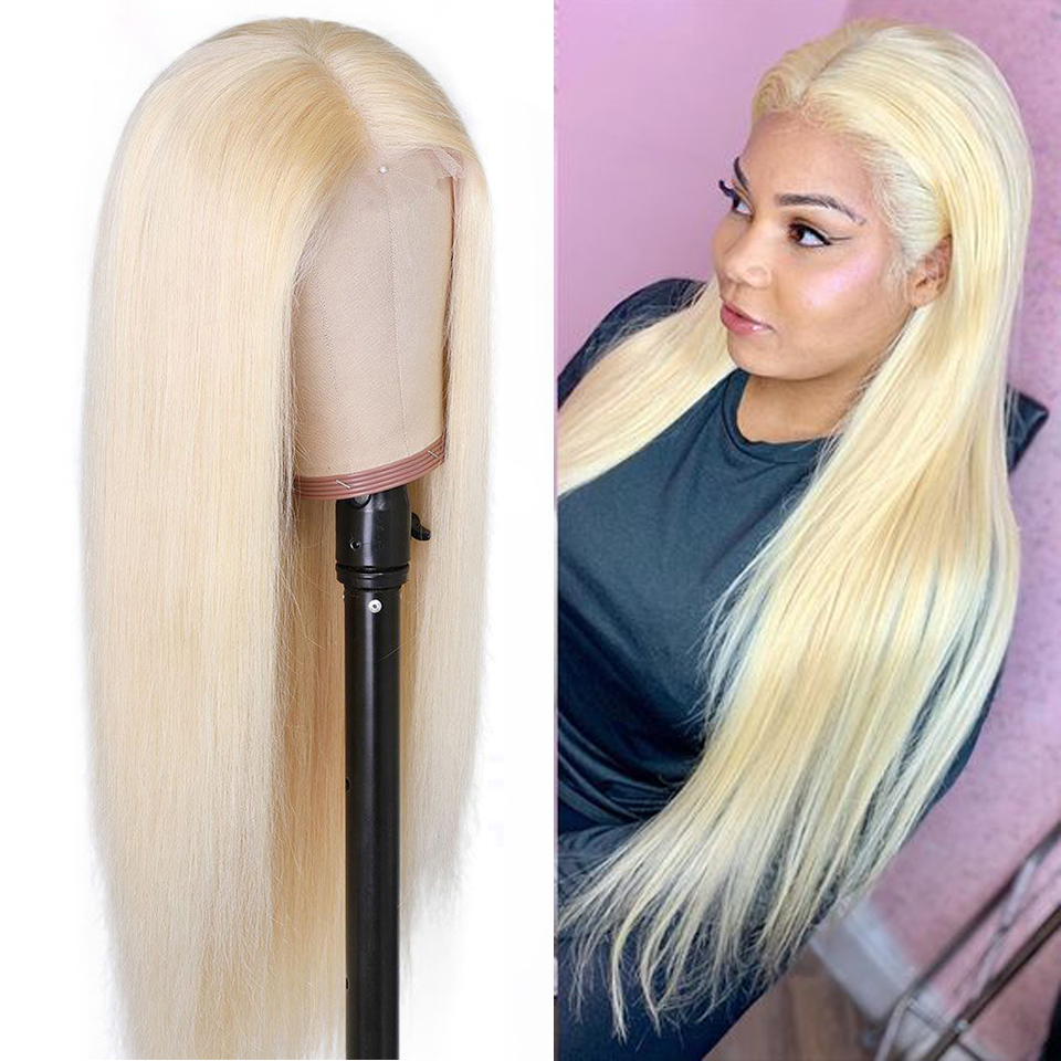 613Blonde Transparent Lace Front Wigs Raw Virgin Human Hair  Lace Closure Wig For Black Women Peruvian 360 HD Lace Frontal Wig