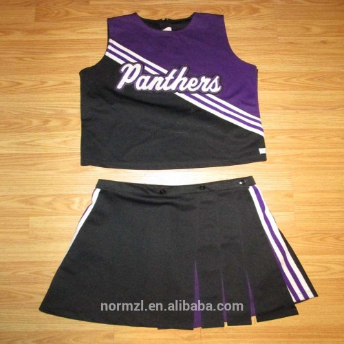 Short sleeve dress football cheerleading uniforms, high school cheerleading uniforms