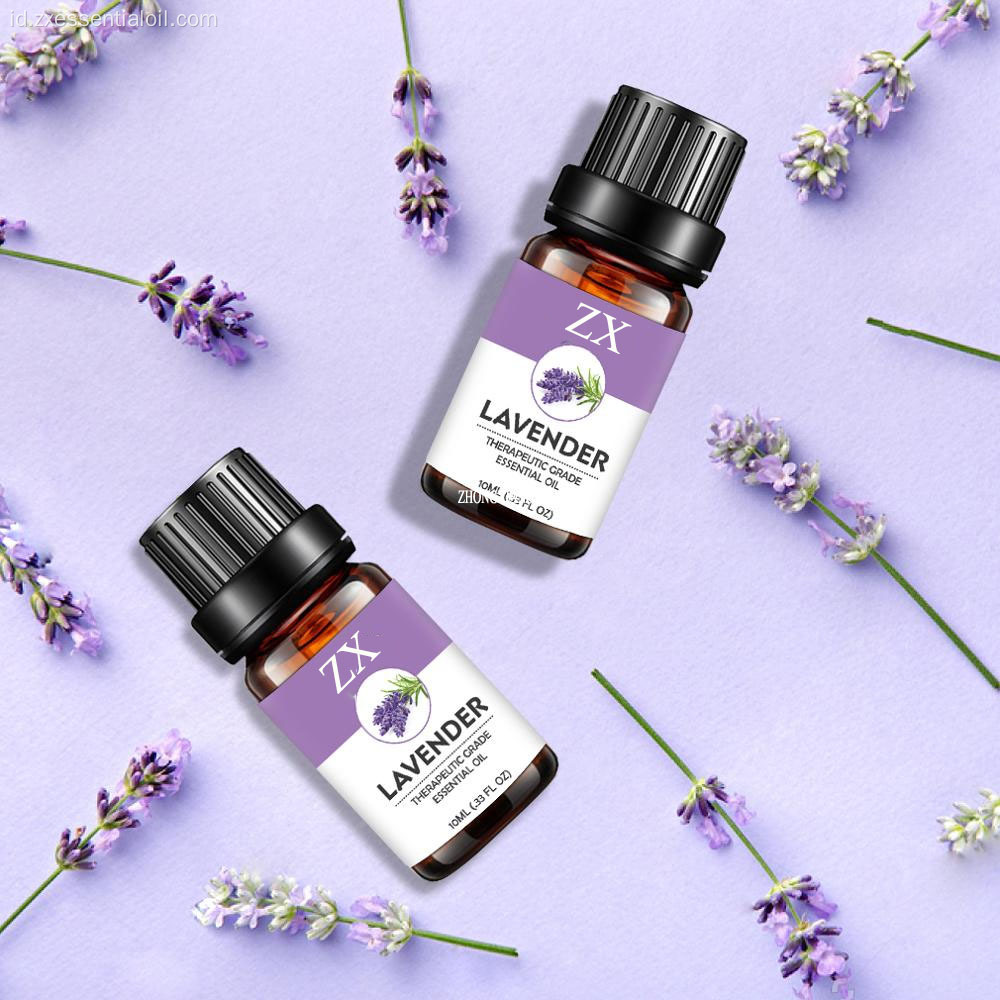 100% Murni 10 ml botol kaca Minyak Lavender Alami