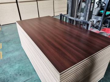 15mm Laminated Wood Grain Color Furniture MDF Board