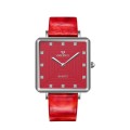 Fashion Macaron Color Lady Leather Square Watch