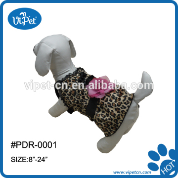 Pet Dog with leopard print apparel