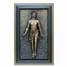 Indoor Copper Decoration Bronze Human Wall Relief Art Sculpture