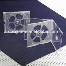PS 10.4mm clear multiply CD case/CD box for 3 discs