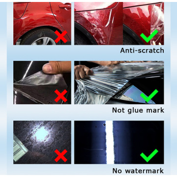 Película de protección de pintura envoltura de coche transparente