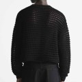 Crew Neck Cotton Knitted Sweater For Men