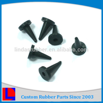 Powder coating high temperature silicone plugs