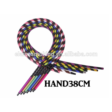 Custom Logo Silicone Hookah Hose Aluminum Handle Hookah Silicone Hose