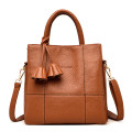 Business soft leather lady tote hand bags