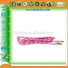Wholesale 3.5MM 4pole nylon braided audio cable
