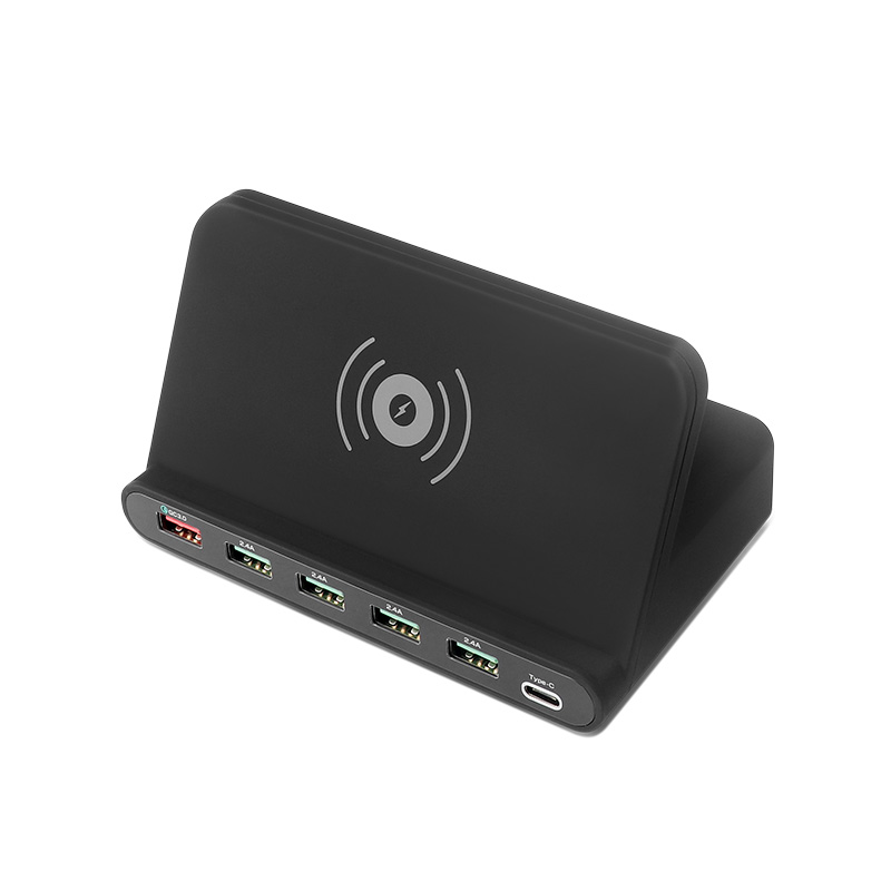 2-1 Caricatore del telefono USB-C Stazione di ricarica rapida 6Port