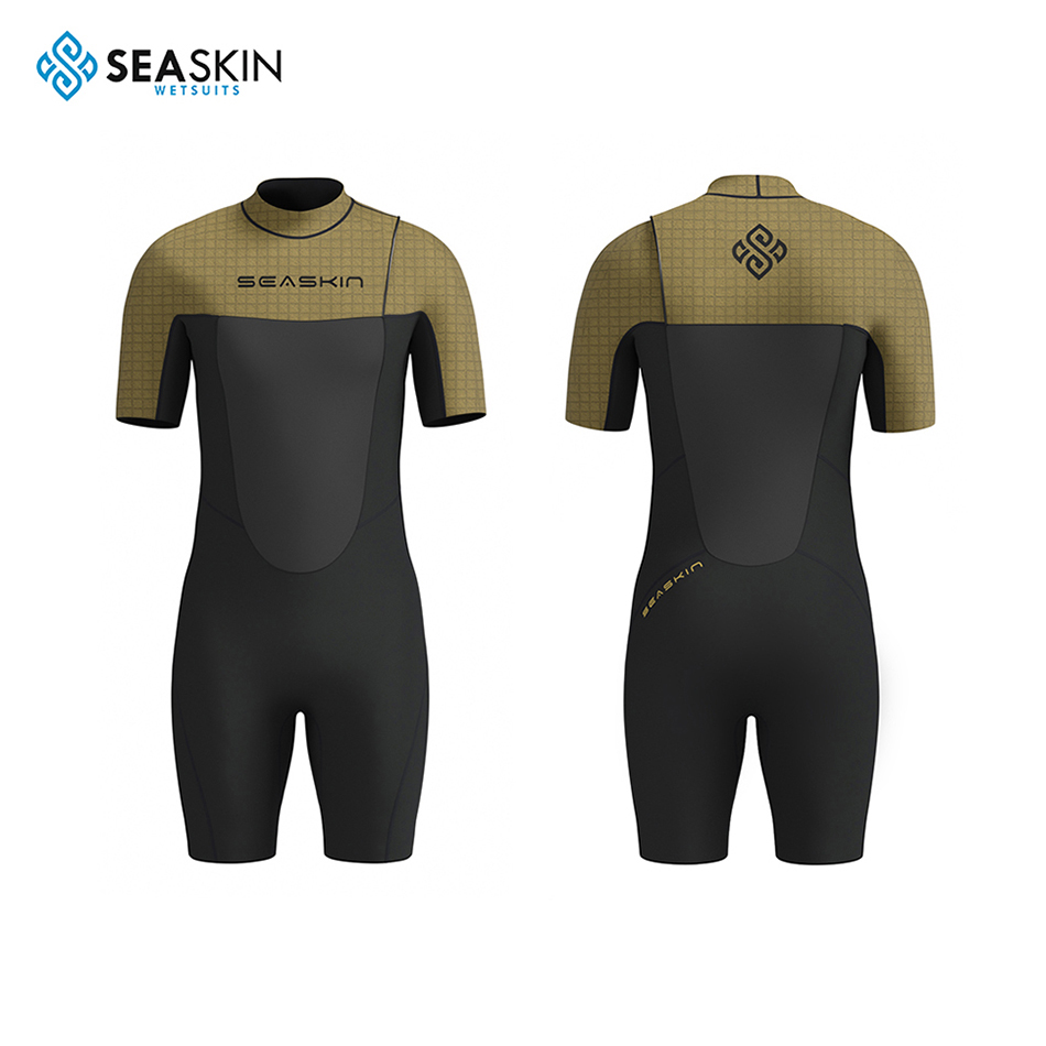 Seackin OEM Zipperless Shorty Surfing Wetsuit για τους άνδρες