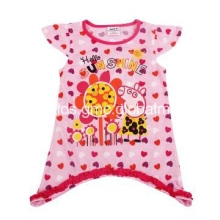 children clothes girl embroidered peppa pig short sleeve summer t shir