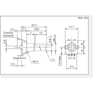 Encoder incremental serie ec11