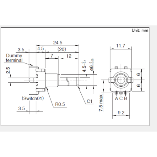 Ec11 serie Incrementele encoder