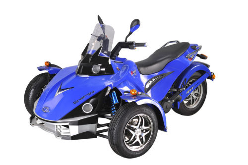 Blue Three Wheel Quad Bike 250cc With Eec Standard , Off Road Quad