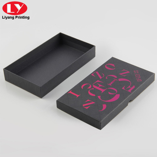 Top and Base Matte Black Cellphone Box