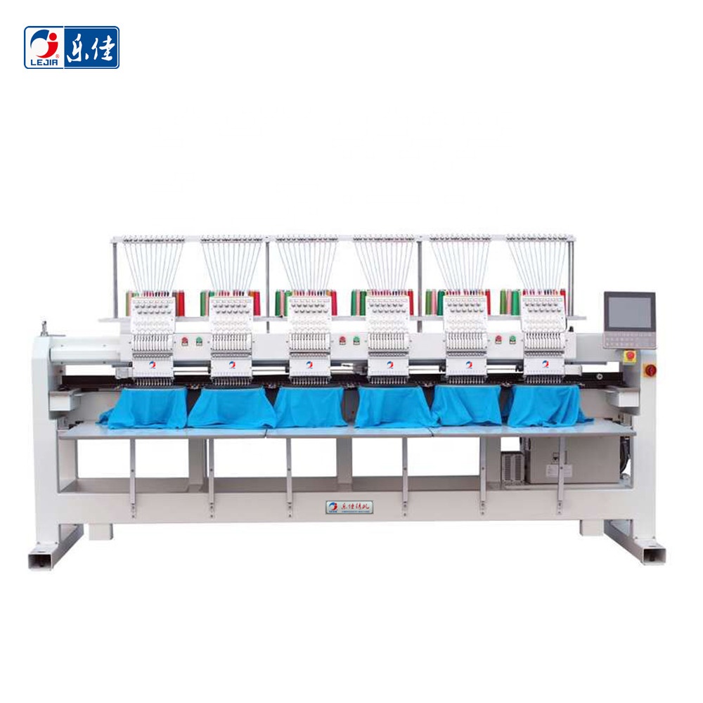 Swf cap/tshirt/flat 6 head embroidery machine from Zhejiang