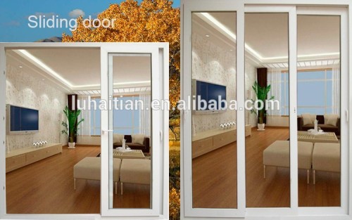 Anti-burglary and soundproof sliding colored pvc door