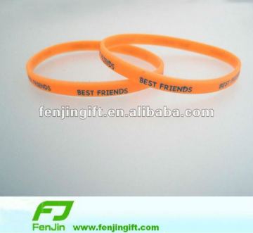 cute thin silicone bracelet for couple