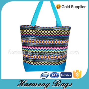 Multicolor printing eco-friendly canvas fancy shopping bag