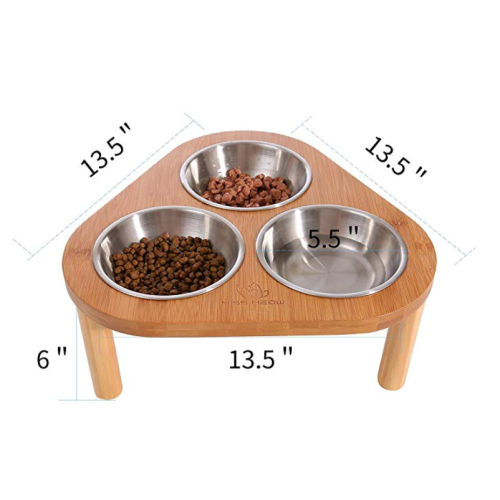 Bamboe Stand Pet Cat Eettafel