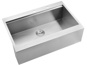 Overmount Ledge Workstation Apron Front Sink