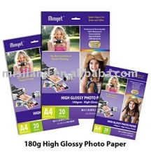 180GSM High Glossy Inkjet Photo Paper(RC-base)