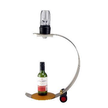 LED Stainless Steel Table Lamp with Red Wine Filter