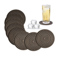 Costume grande forma oval silicone bebida coasters