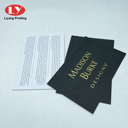 Percetakan Kad Cerita Custom Stamping Black Paper Paper