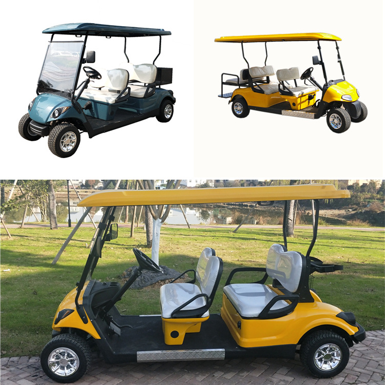 4 Seaters Golf Carts with 2 rear seats