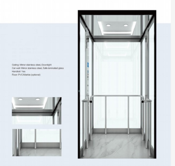 Safe Laminated Glass Elevator Car