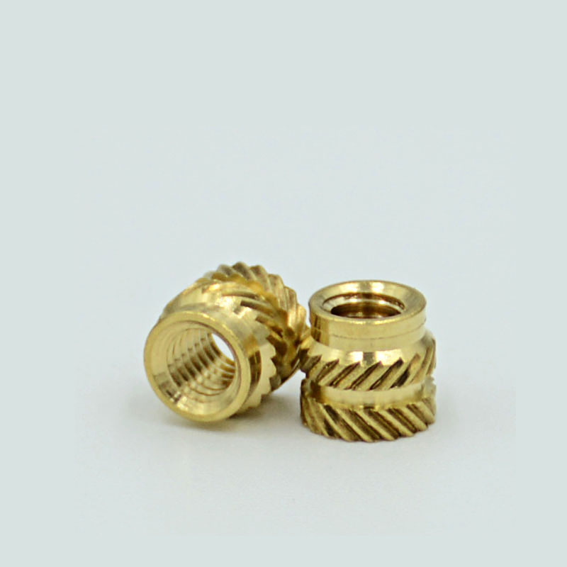 M4 compressed knurled brass insert nut