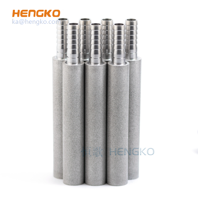 30-40 micron  - sintered metal filters porous 316L stainless steel filter sparger for lab-scale reactor