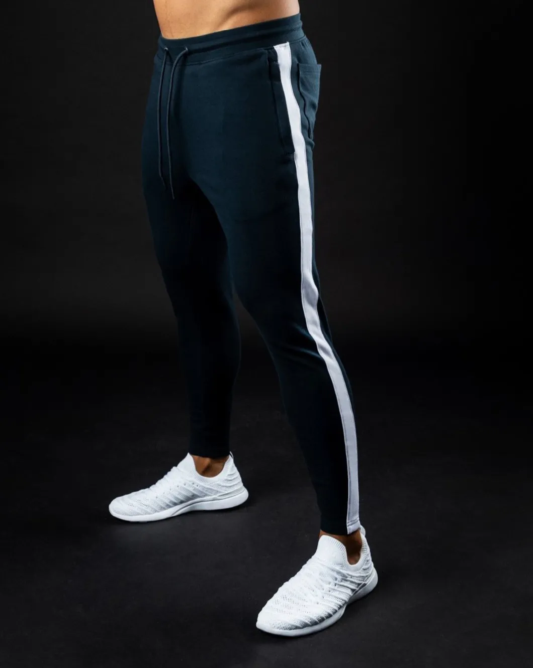 Custom Logo Mens High Quality Stripe Joggers